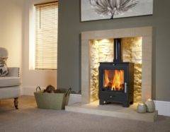Flavel Arundel 5kw M/f Stove Matt Black Fcmsb