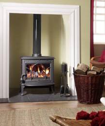 JOTUL F100 M/F MATT BLACK TRACERY DOOR INCL FACTORY FITTED KIT