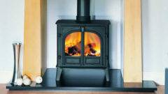STOVAX 7105 STOCKTON 8 WOOD SINGLE DOOR H/CANOPY