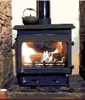 WOODWARM FIREVIEW 6KW FLAT TOP