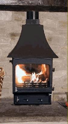 WOODWARM FIREVIEW 6KW HIGH CANOPY