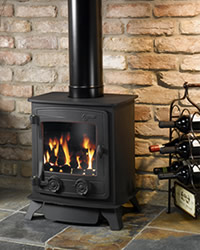 YEOMAN EXMOUTH B/FLUE N/GAS L/CANOPY COALS S/DOOR