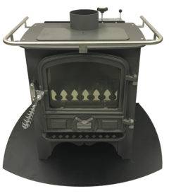 BUBBLE BB1 HALF POD DRY 5KW  OIL STOVE IN ANTHRACITE