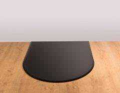 MORSO GLASS HEARTH PLATE CIRCULAR BLACK