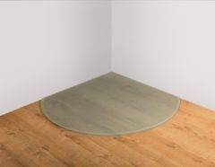 MORSOCURVED FRONT GLASS HEARTH PLATE OPAQUE