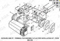Rayburn Power Flue Assembly For G&xt 400k