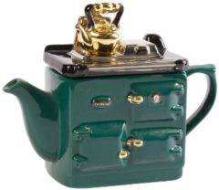 TEAPOTTERY AGA RAYBURN GREEN COOKER 1 CUP TEAPOT